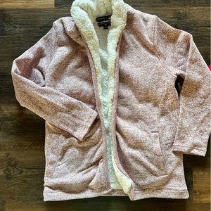 CANADA WEATHER GEAR Sherpa Sweater Cardigan Women’s Size M, shrug NWT